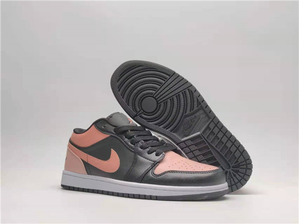 Women's Running Weapon Air Jordan 1 Pink/Black Shoes 0143